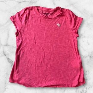 ABERCROMBIE KIDS EUC GIRLS PINK TOP TEE TSHIRT SUMMER CASUAL TOPS SHIRT SZ 9 10